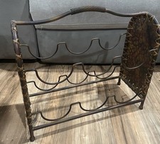 Barra de encimera de metal para vino de mesa con capacidad para 6 seis botellas color bronce cobre segunda mano  Embacar hacia Mexico