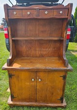 kitchen hutch pine vintage for sale  Cascade