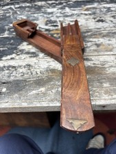 Vintage wooden brass for sale  WALLSEND