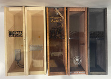 Lote de 5 Bookers Bourbon Garrafa de Madeira Armazenamento Caixa Vazia Bar Publicidade comprar usado  Enviando para Brazil