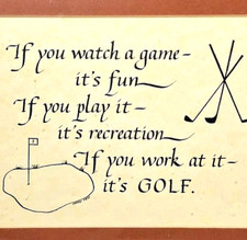 Golf wall decor for sale  Las Vegas
