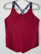 Regata Nike Feminina Dri-Fit One Elástica Treinamento Pequena Rosa Quente Corrida comprar usado  Enviando para Brazil