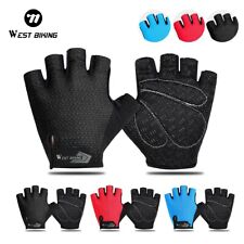Luvas antiderrapantes de meio dedo para ciclismo WEST BIKING bicicleta esportiva luva à prova de choque comprar usado  Enviando para Brazil