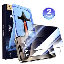 Pacote com 2 protetores de tela de vidro temperado MAGIC JOHN para iPhone 16 Pro Max Plus comprar usado  Enviando para Brazil