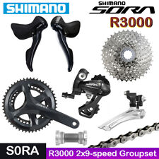 NOVO Conjunto de Grupo Shimano SORA R3000 2x9 Velocidade Bicicleta de Estrada STI Conjunto de Câmbio de Controle Duplo comprar usado  Enviando para Brazil