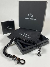 Pulseira Masculina Armani Exchange - Aço Inoxidável Preto com Caixa, Bolsa e Papéis comprar usado  Enviando para Brazil