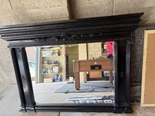 Mantelpiece mirror black for sale  WINCHESTER