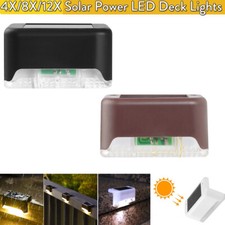 Luz LED Solar para Cubierta Exterior Jardín Luces Subterráneas Patio Trasero Escalera Impermeable segunda mano  Embacar hacia Mexico