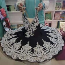 Fantasia de balé preta bailarina profissional tutu crianças meninas mulheres balé comprar usado  Enviando para Brazil