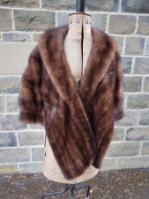 Vintage dark mink for sale  HALIFAX