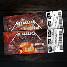 Metallica mock ticket for sale  CARDIGAN