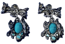 Boucles oreilles bijou d'occasion  Saint-Aubin-du-Cormier