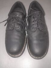 ZAPATOS OXFORD DE CUERO LISO VINTAGE Dr Martens EE. UU. 12 M Negro Estilo Boston AW004, usado segunda mano  Embacar hacia Argentina