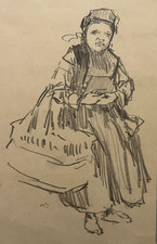Bretonne panier dessin d'occasion  Pluvigner