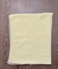 Cobertor de bebê neutro de malha amarelo pálido absolutamente deslumbrante e macio. comprar usado  Enviando para Brazil