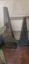 Pair handcrafted pyramid for sale  ROMFORD
