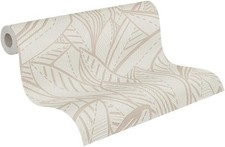 Tapeta z włókniny A.S. Création 399333 – wzór liści – biały szary na sprzedaż Tapeta z włókniny A.S. Création 399333 – wzór liści – biały szary na sprzedaż  PL