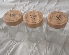 Glass storage jars for sale  Flushing
