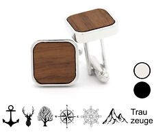 Manschettenknöpfe herren holz gebraucht kaufen  Burg-Umland
