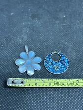 Silver flower pendants for sale  LEEDS