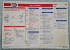 Esso service guide for sale  CROYDON