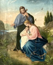 Religious painting restore d'occasion  Expédié en Belgium