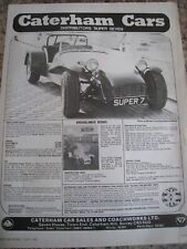 Caterham cars distributors for sale  BRISTOL