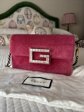 Gucci pink suede for sale  PENRITH