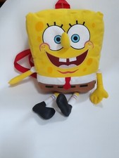 Usado, Bob Esponja Calça Quadrada Bolsa Nickelodeon Alças Vermelhas Mochila Pequena Pelúcia 2003 15 " comprar usado  Enviando para Brazil