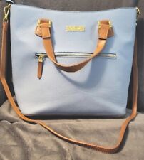 Bolsa de mão Joy & Iman azul couro pebbled bolsa tiracolo nova sem etiquetas comprar usado  Enviando para Brazil