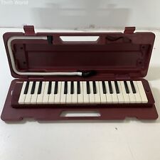 Teclado de viento Yamaha P-37D 37 teclas Pianica Melodica granate en estuche a juego funciona, usado segunda mano  Embacar hacia Argentina