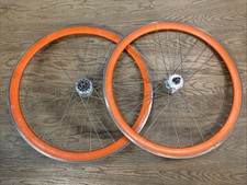 Alexrims R600 700c Fixie bicicleta de estrada conjunto de rodas de alumínio laranja 120/100mm comprar usado  Enviando para Brazil
