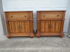 Nightstands carved palm for sale  Sarasota
