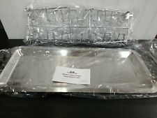 Suporte para assador de asa para perna de frango 14 slots com bandeja de gotejamento para forno grelha defumador comprar usado  Enviando para Brazil