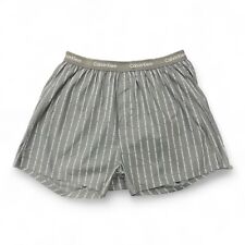 Boxer masculino tecido Calvin Klein cinza/caqui logotipo vertical por toda parte comprar usado  Enviando para Brazil
