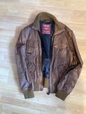 Lederjacke herren cognac gebraucht kaufen  Sandhausen