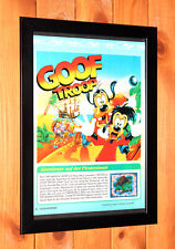 Usado, 1993 Goof Troop SNES Vintage Mini Rare Werbeblatt Gerahmt Poster Ad Page Framed comprar usado  Enviando para Brazil