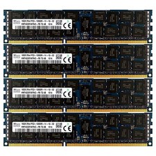 Usado, Memória RAM PC3-12800 4x16GB DELL POWEREDGE R320 R420 R520 R610 R620 R710 R820 comprar usado  Enviando para Brazil