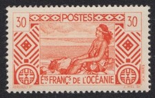 Timbre oceanie tahitienne d'occasion  Sarreguemines