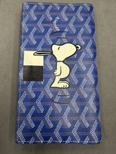 Carteira longa Goyard Richelieu Snoopy edição limitada azul fecho de botão de pressão, usado comprar usado  Enviando para Brazil