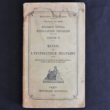 Manuel instructeur militaire d'occasion  Bar-le-Duc