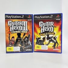 Guitar Hero 3 Legends of Rock & Guitar Hero World Tour Playstation 2 PS2 CIB comprar usado  Enviando para Brazil