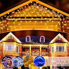 Led lichterkette eisregen gebraucht kaufen  Deutschland