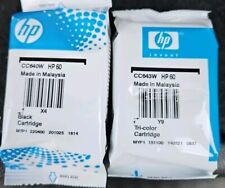 2 cartuchos de tinta genuínos selados HP 60 preto e 60 cores (1 de cada)  comprar usado  Enviando para Brazil