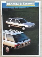 Renault savanna brochure for sale  BOURNE