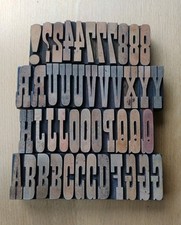 Vintage wooden letterpress for sale  LONDON