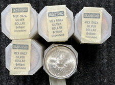 Monedas de plata 1980 BU México Onza Casa de Moneda de 1 oz de rollos originales vintage segunda mano  Embacar hacia Mexico