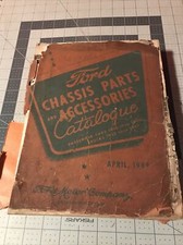 Catálogo de piezas y accesorios de chasis Ford vintage abril 1949  segunda mano  Embacar hacia Mexico