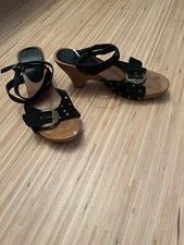 Schwarze damen riemchensandale gebraucht kaufen  Neu-Isenburg