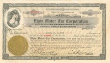 Ações automotivas Elgin Motor Car Corporation comprar usado  Enviando para Brazil